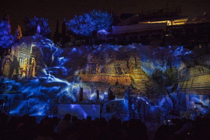 Robe for Tower of David light show