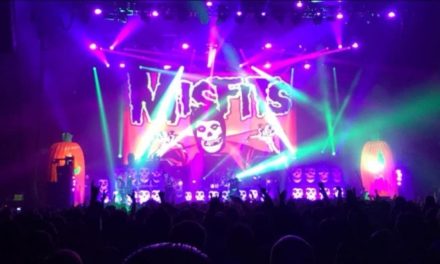 Claypaky Mythos2 and Sharpy washes  for The Misfits arena shows
