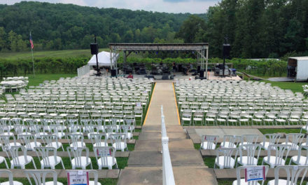 Two Danley speakers for 3,000 people
