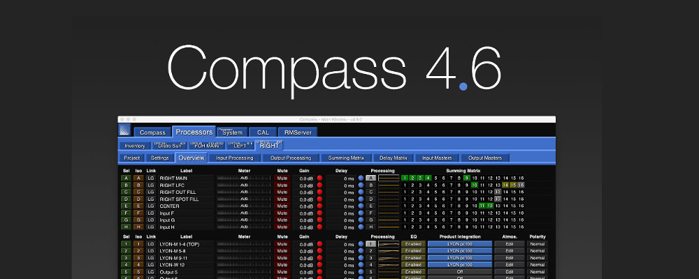 MEYER SOUND RELEASES COMPASS 4.6 SOFTWARE