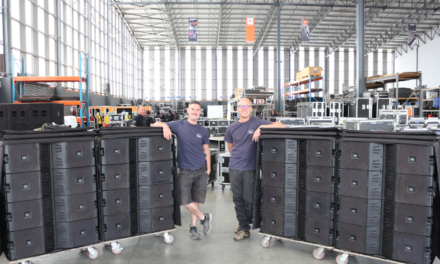 JBL PROFESSIONAL VTX20 LINE ARRAY LOUDSPEAKERS ARE PROVEN PERFORMERS FOR RENTAL HOUSE MGG