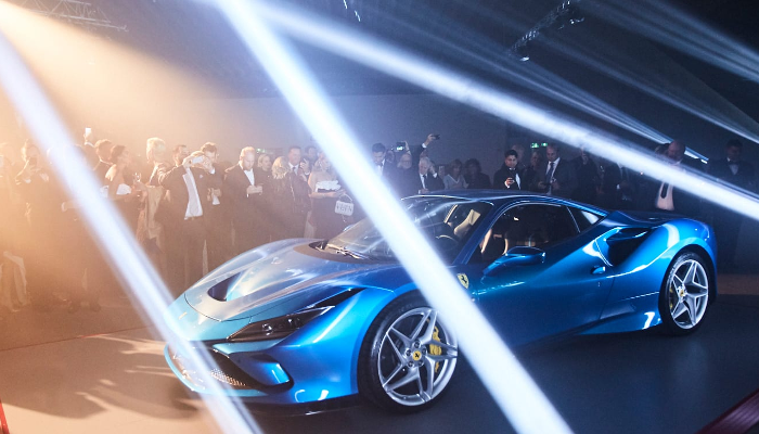 CLAYPAKY LIGHTING FIXTURES HELP UNVEIL FERRARI’S F8 TRIBUTO